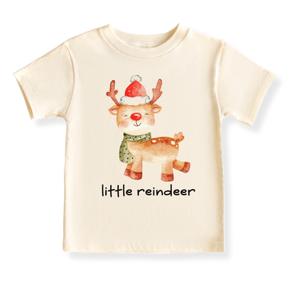 Little Reindeer Christmas Baby Bodysuit, Kids & Toddler T-Shirt – Cute Christmas Outfit