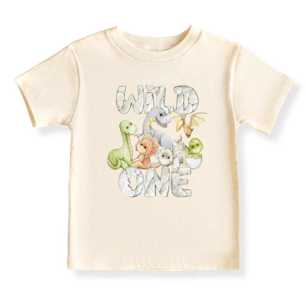 Wild One Tshirt Dinosaur Baby Bodysuit Toddler & Kids T-Shirt, Dinosaur Outfit Dino Baby Clothes