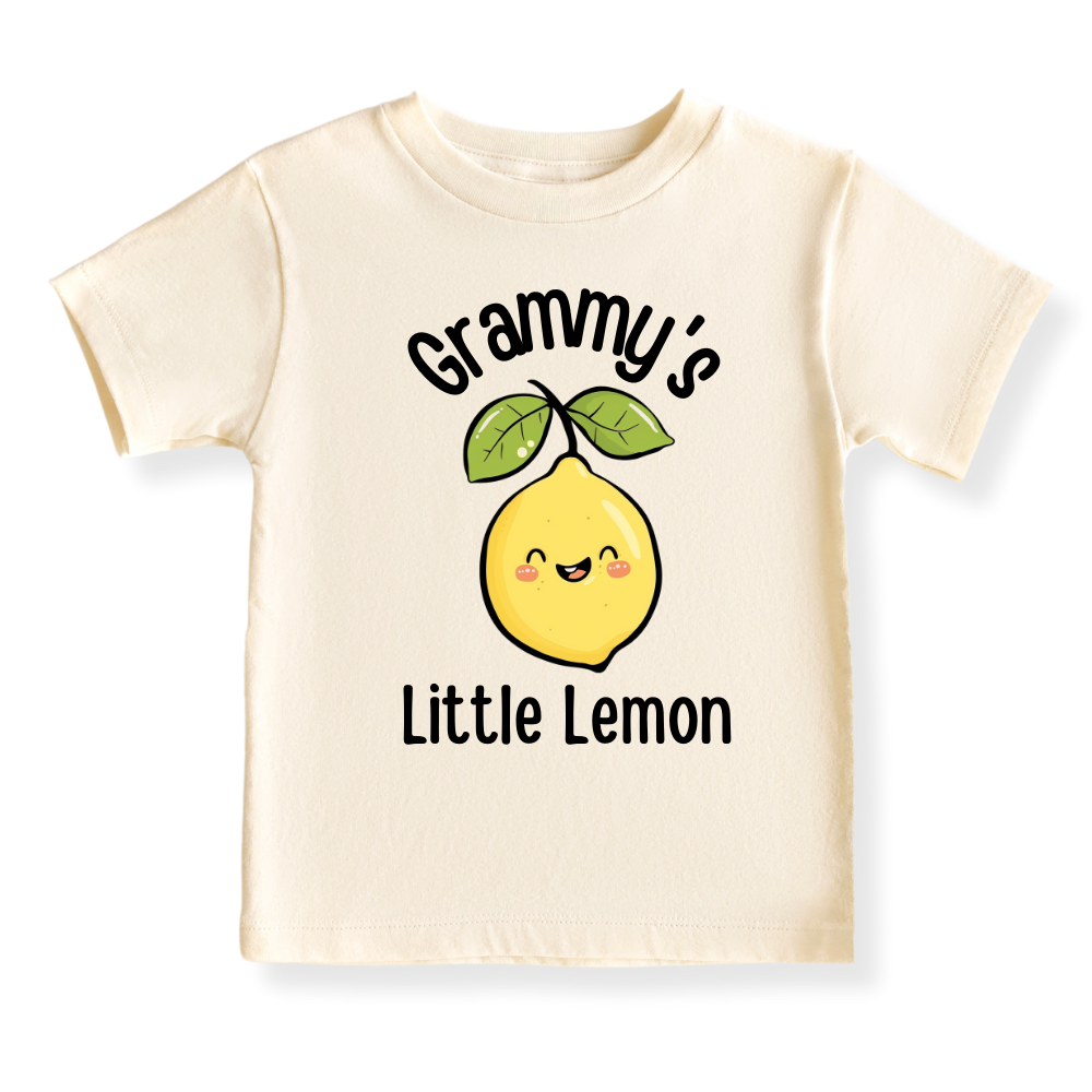 Grammy's Little Lemon Baby Bodysuit Toddler & Kids T-Shirt, Gift for Grandma, Cute Lemon Tee