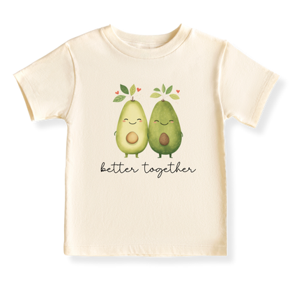 Better Together Avocado Baby Bodysuit – Cute Kids T-Shirt & Toddler Tee, Avocado Outfit