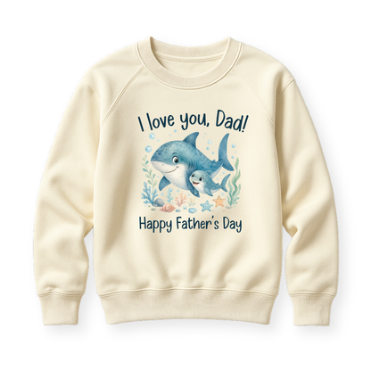 I Love You Dad - Happy Father's Day Shark Baby Bodysuit - Family Outfit