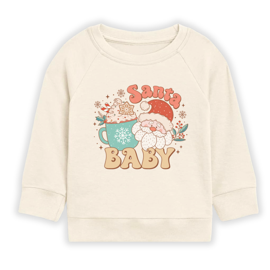 Christmas Santa Baby Bodysuit Cute Tshirt for Kids Toddler Tee Christmas Gift for Baby Clothes
