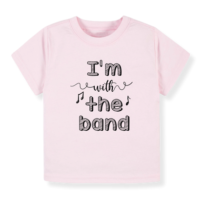 Baby Bodysuit, Kids & Toddler T-Shirt – 'I'm with the Band' Music Outfit Concert Baby Clothes for Boys, Girls
