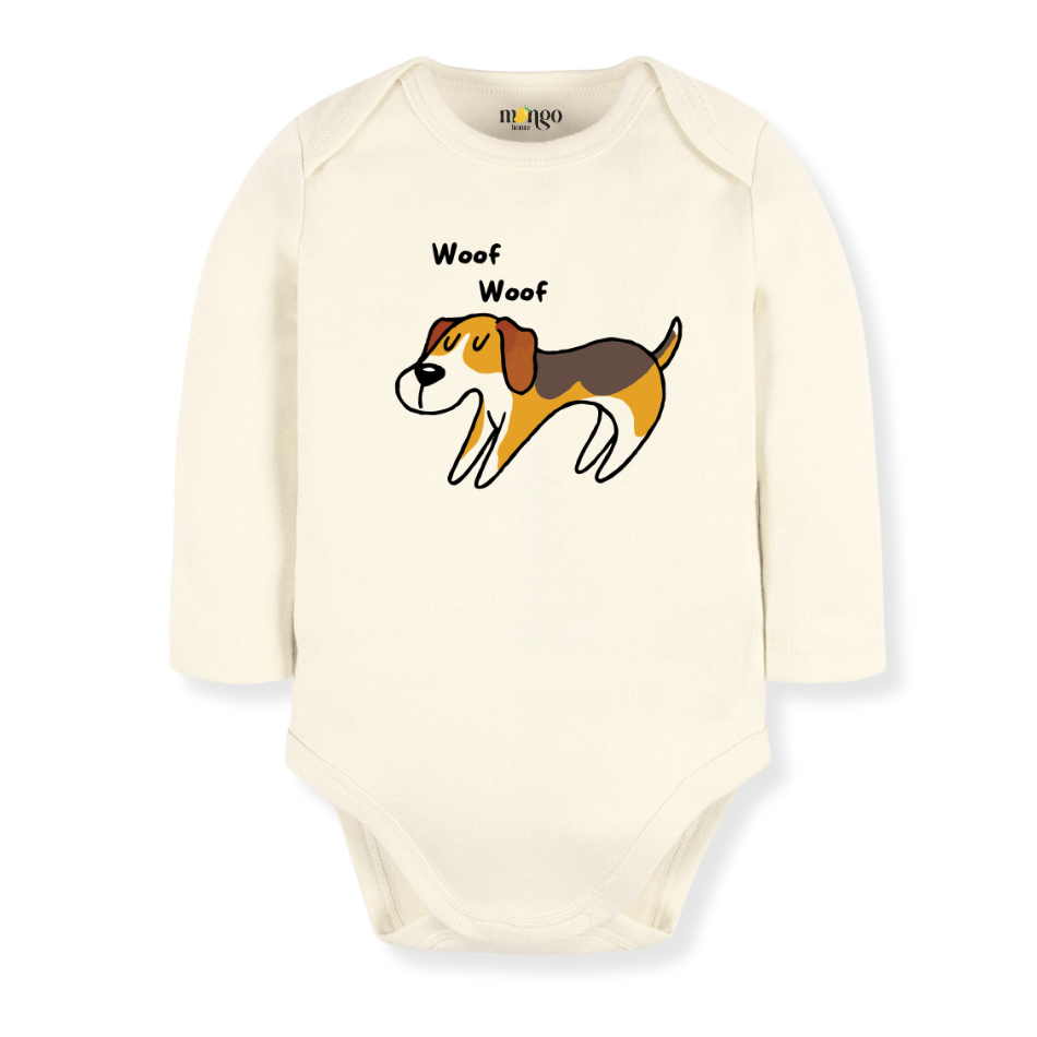 Cute Dog Baby Bodysuit Woof Woof Tshirt for Kids Toddler Tee Dog Lovers Gift