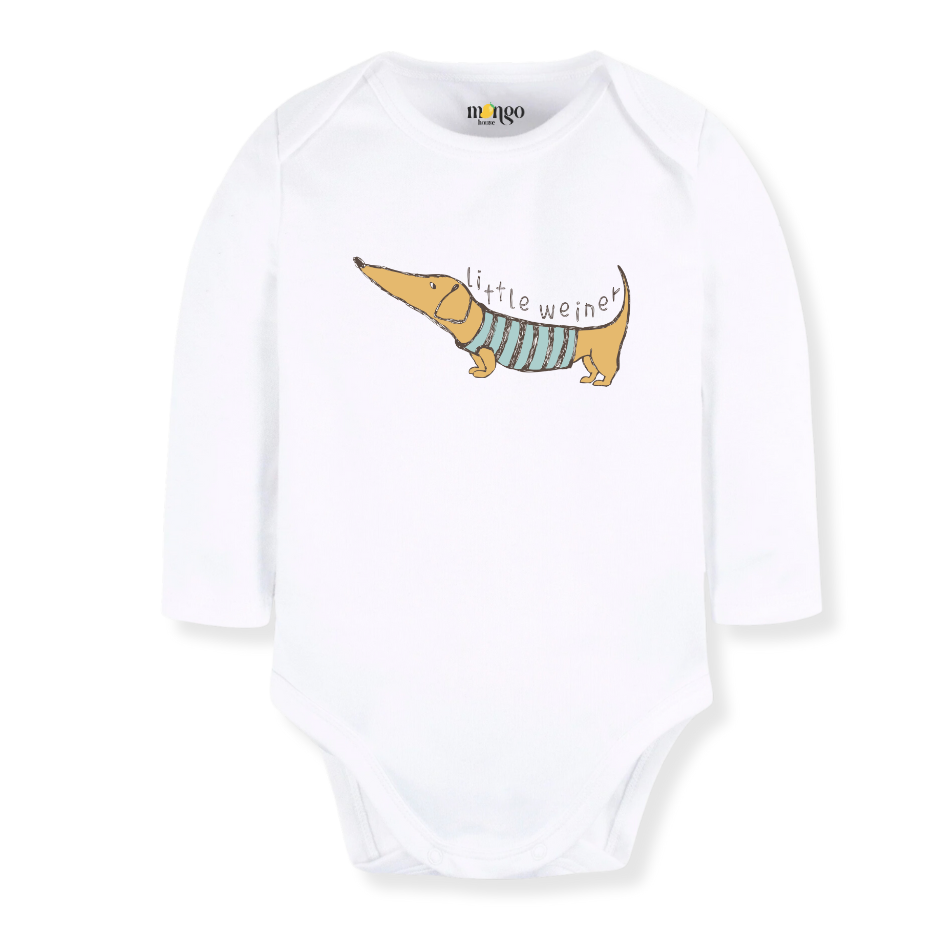 Cute Dachshund Baby Bodysuit Little Weiner Dachshund Tshirt for Kids Toddler Tee Dog Lovers Gift