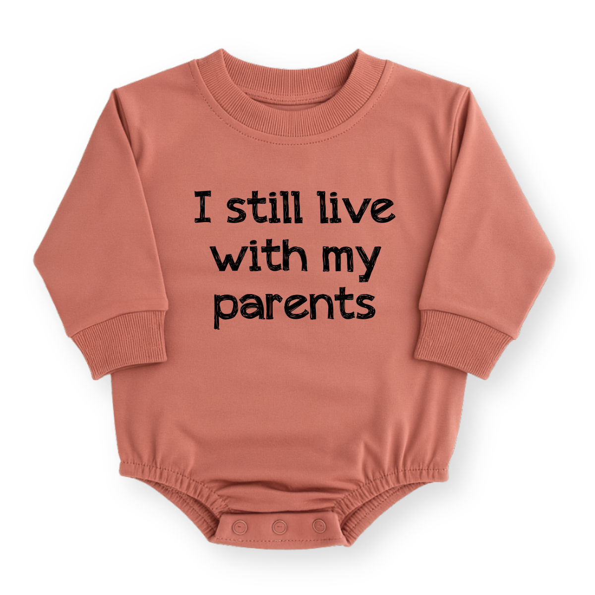 I Still Live with My Parents Baby Romper - Funny Baby Bodysuit