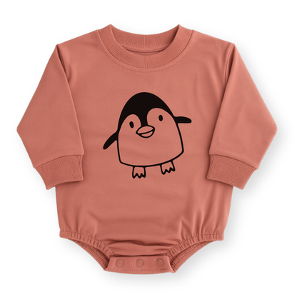 Penguin Baby Romper - Cotton Baby Bodysuit