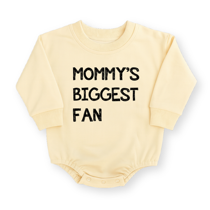 Mommy's Biggest Fan Baby Romper - Cotton Baby Bodysuit