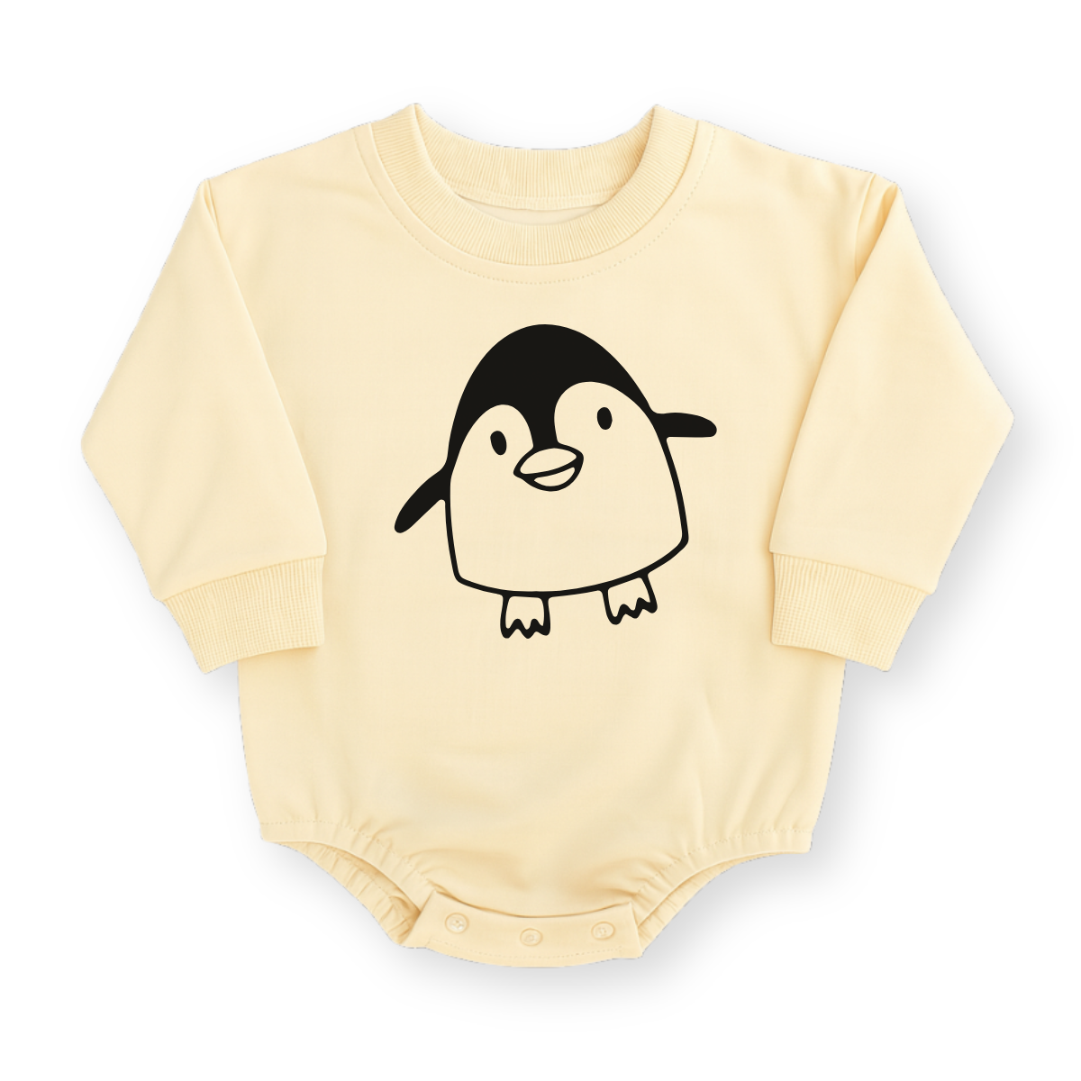Penguin Baby Romper - Cotton Baby Bodysuit