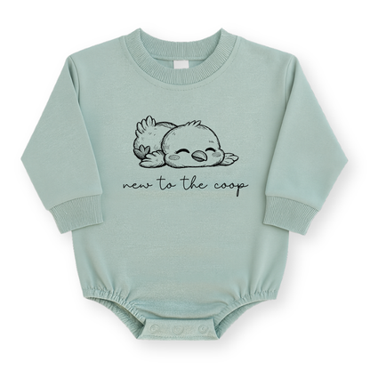 New to The Coop Baby Romper - Cute Chicken Cotton Baby Bodysuit