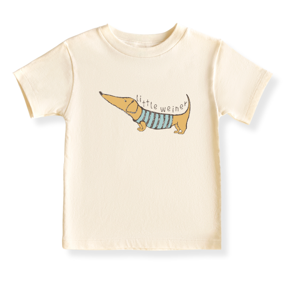 Cute Dachshund Baby Bodysuit Little Weiner Dachshund Tshirt for Kids Toddler Tee Dog Lovers Gift