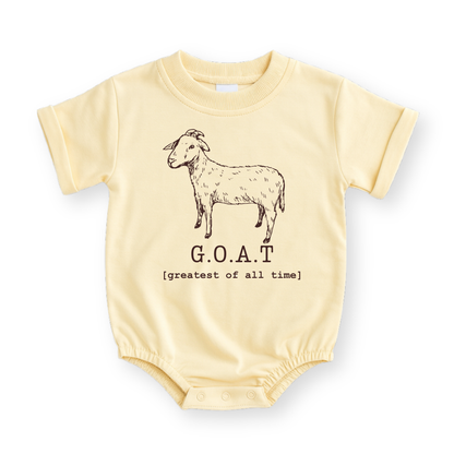 G.O.A.T. Baby Romper - Greatest of All Time Baby Bodysuit