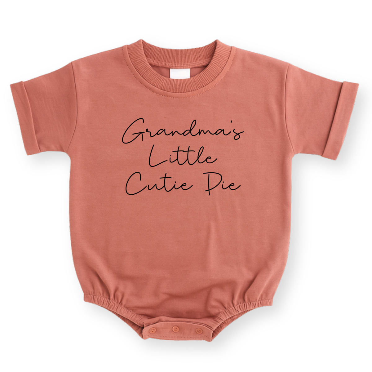 Grandma's Little Cutie Pie Baby Romper - Cotton Baby Bodysuit