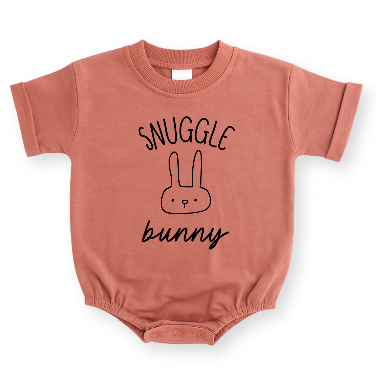 Snuggle Bunny Baby Romper - Boho Infant Bodysuit in Sage, Mauve, and Natural