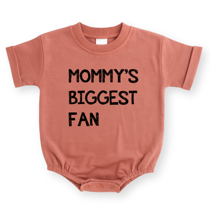 Mommy's Biggest Fan Baby Romper - Cotton Baby Bodysuit