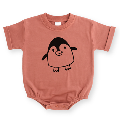 Penguin Baby Romper - Cotton Baby Bodysuit