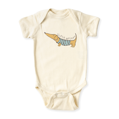 Cute Dachshund Baby Bodysuit Little Weiner Dachshund Tshirt for Kids Toddler Tee Dog Lovers Gift
