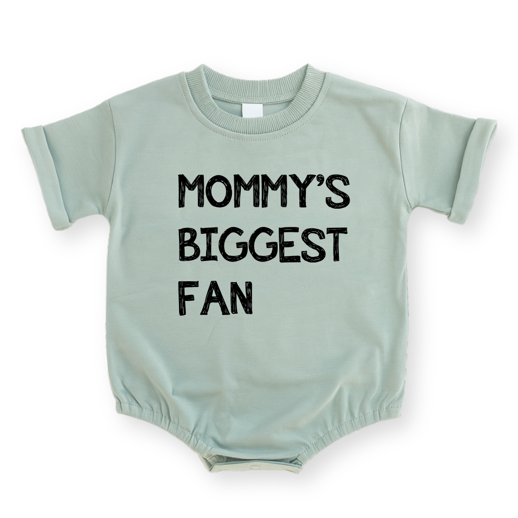 Mommy's Biggest Fan Baby Romper - Cotton Baby Bodysuit