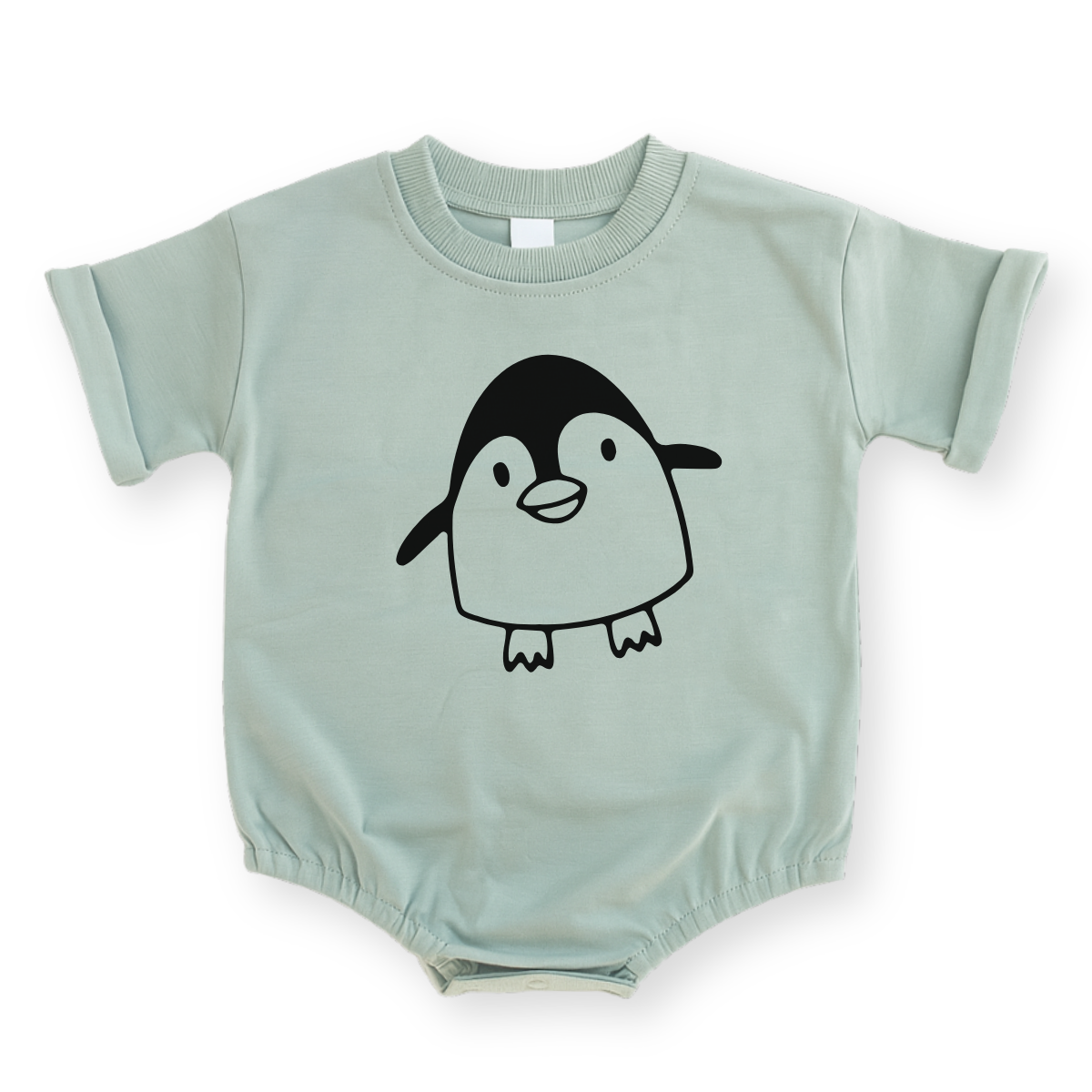 Penguin Baby Romper - Cotton Baby Bodysuit
