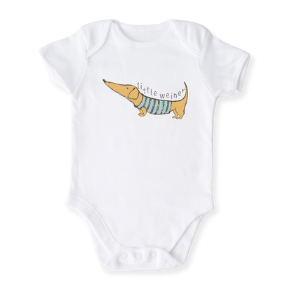 Cute Dachshund Baby Bodysuit Little Weiner Dachshund Tshirt for Kids Toddler Tee Dog Lovers Gift