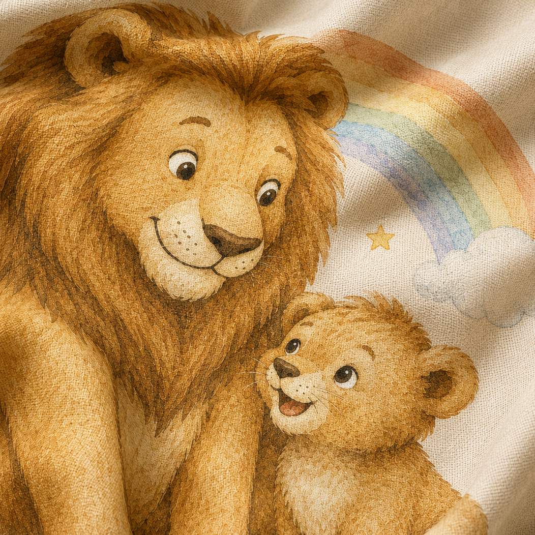 Our First Father's Day Baby Bodysuit, Lion Daddy and Me Matching Outfit