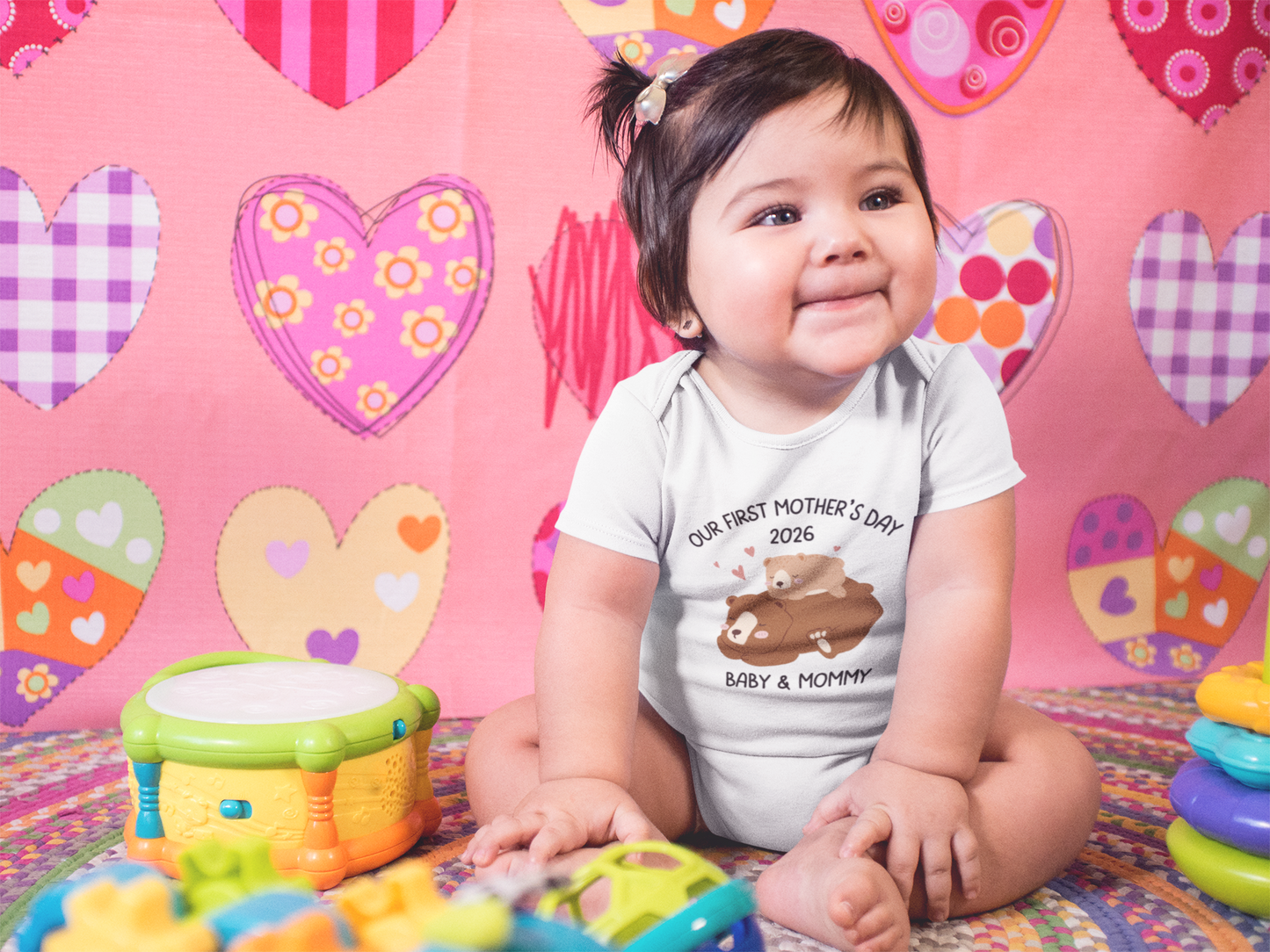 Our First Mother's Day Baby Bodysuit - 2026 Baby & Mommy Outfit