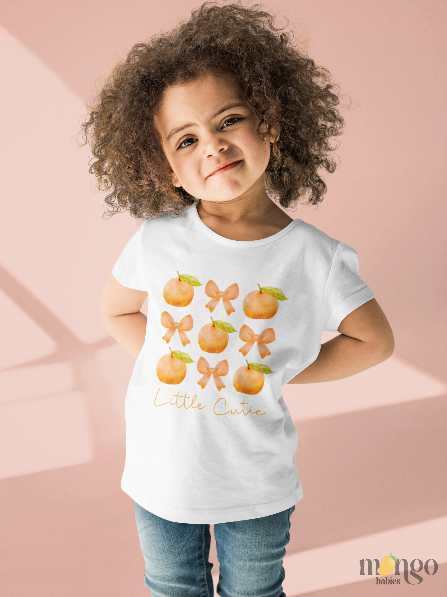 Sweet and playful orange cuties with bows! Printed on baby bodysuits, kids’ shirts, sweaters, and unisex adult tees. Soft, comfy, and perfect for all ages.