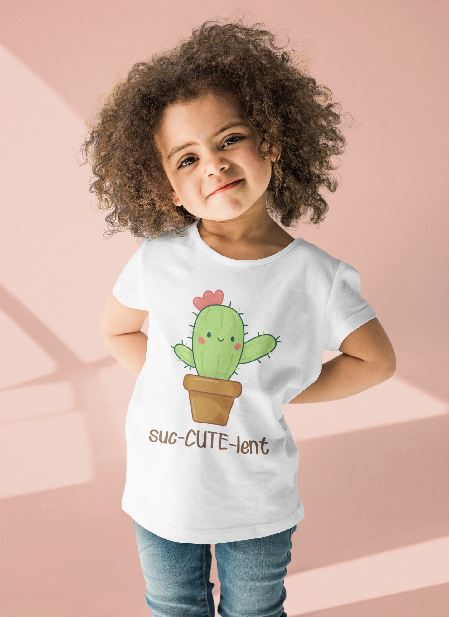 Suc-CUTE-lent Baby Bodysuit, Cute Succulent Girls Tee