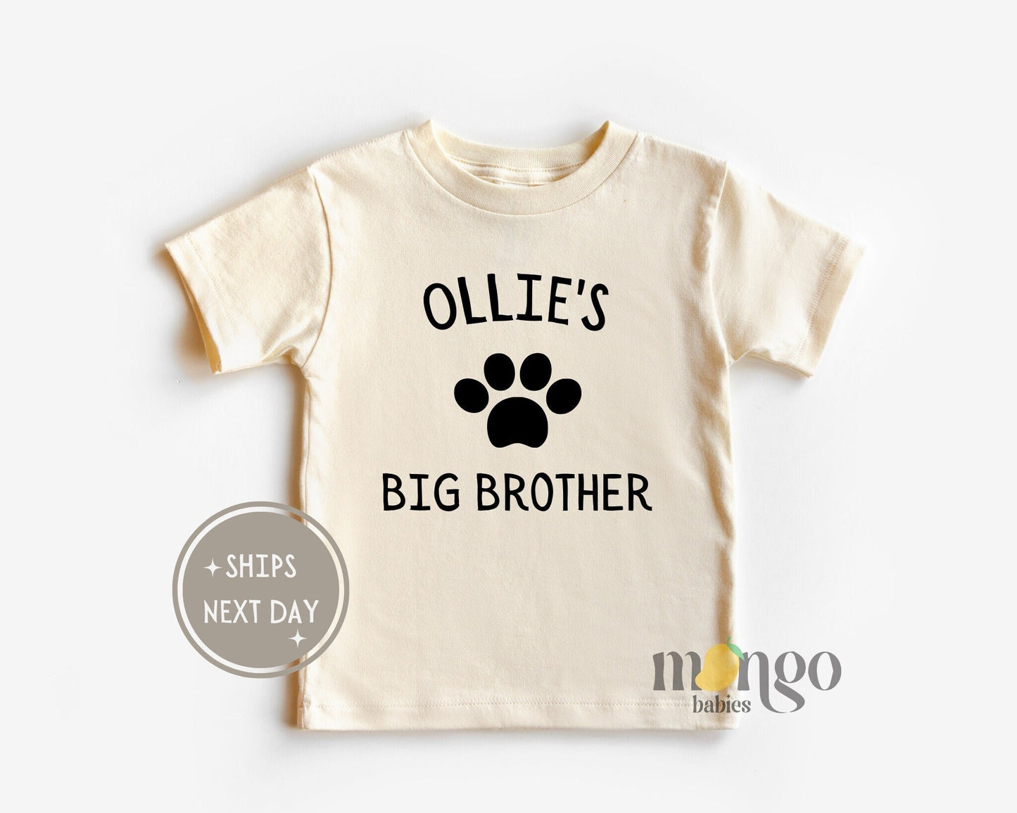 Cute Pet Baby Toddler Shirt - Dog's Baby Onesie®, Custom Name's Big Brother Bodysuit, Dog lover Baby Onesie, Customized Baby, Baby Gift